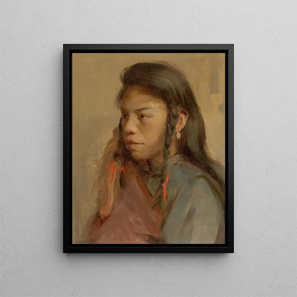 Tapisserie - Eanger Irving Couse — kehystetty taideteos seinällä