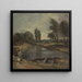 Ecluse de Flatford - John Constable — kehystetty taideteos seinällä
