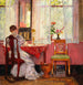 Kirjoittaminen - Gari Melchers — näkymä teoksesta