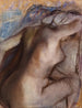 Pesun jälkeen nainen kuivaa itsensä - Edgar Degas — näkymä teoksesta