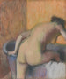 Baigneur entrant dans une baignoire - Edgar Degas — näkymä teoksesta
