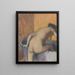 Baigneur entrant dans une baignoire - Edgar Degas — kehystetty taideteos seinällä