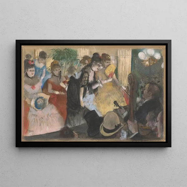 Café-Concert - Edgar Degas — kehystetty taideteos seinällä