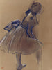 Tanssija seisoo sivulta - Edgar Degas — näkymä teoksesta