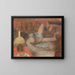 Nainen makaa alasti - Edgar Degas — kehystetty taideteos seinällä