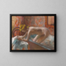 Naisten maalaus kylpyhuoneesta - Edgar Degas — kehystetty taideteos seinällä