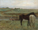 Hevoset niityllä - Edgar Degas — näkymä teoksesta