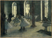 La Répétition au foyer de la danse - Edgar Degas — näkymä teoksesta