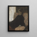 Dame en noir - Edgar Degas — kehystetty taideteos seinällä