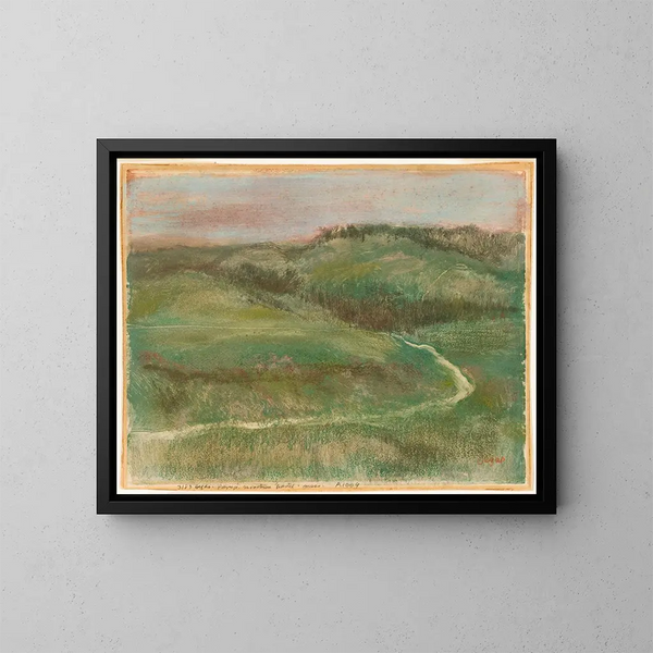 maisema - Edgar Degas — kehystetty taideteos seinällä