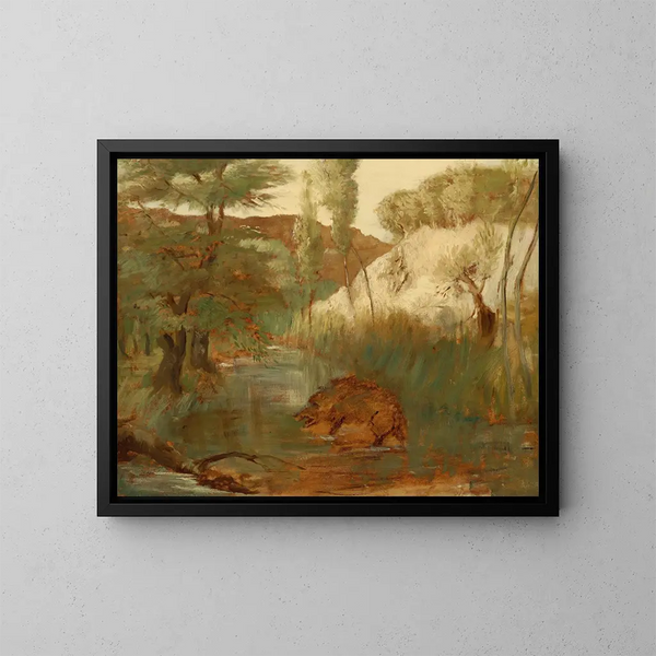 Le Sanglier - Edgar Degas — kehystetty taideteos seinällä