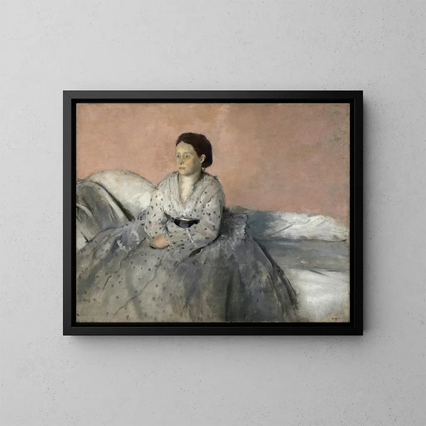 Madame Ren de Gas - Edgar Degas — kehystetty taideteos seinällä
