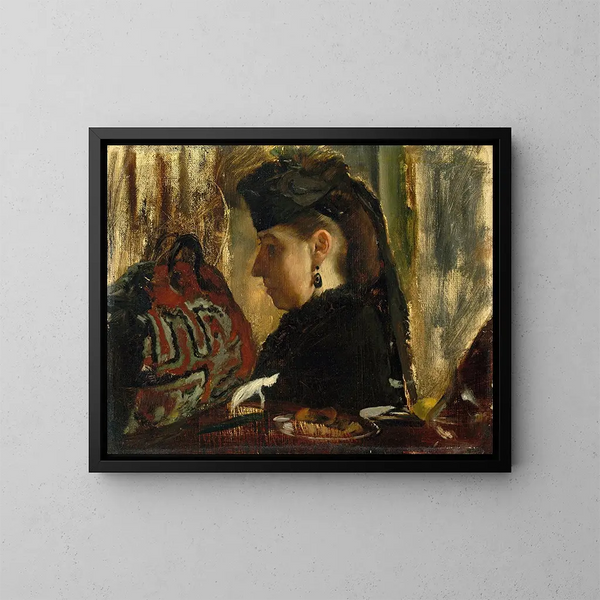 Marie Dihau 1843-1935 - Edgar Degas — kehystetty taideteos seinällä