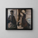Madame Jeantaud dans le miroir - Edgar Degas — kehystetty taideteos seinällä