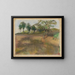 Champ labouré bordé d'arbres - Edgar Degas — kehystetty taideteos seinällä