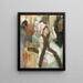 Portraitti balin jälkeen - Madame Dietz-Monninin muotokuva - Edgar Degas — kehystetty taideteos seinällä