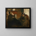 Muotokuva Mme Lisle ja Mme Loubens - Edgar Degas — kehystetty taideteos seinällä