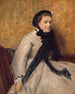Portrait d'une femme en gris - Edgar Degas — näkymä teoksesta