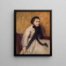 Portrait d'une femme en gris - Edgar Degas — kehystetty taideteos seinällä