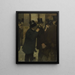 Portraits à la Bourse - Edgar Degas — kehystetty taideteos seinällä