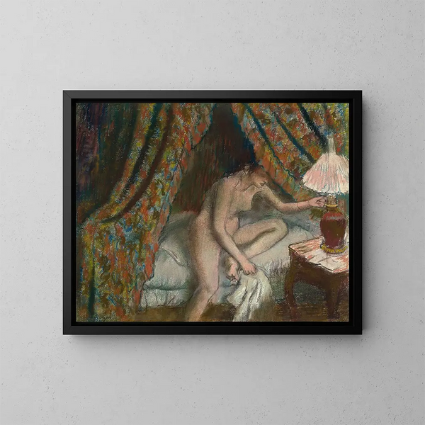 Retraite - Edgar Degas — kehystetty taideteos seinällä