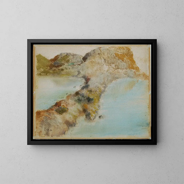 Côte rocheuse - Edgar Degas — kehystetty taideteos seinällä