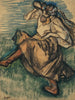 Ranskalainen balettitanssija - Edgar Degas — näkymä teoksesta