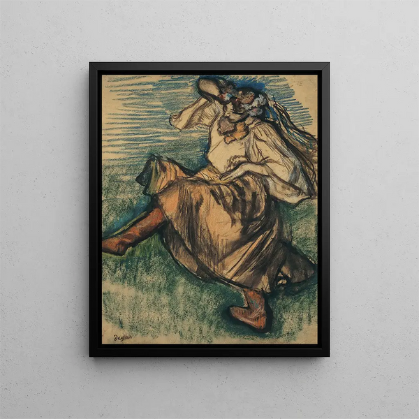 Ranskalainen balettitanssija - Edgar Degas — kehystetty taideteos seinällä