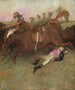 Steeple-juoksu kohtauksesta - Chase: Pudonnut ratsastaja - Edgar Degas — näkymä teoksesta
