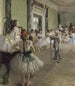 La classe de ballet - Edgar Degas — näkymä teoksesta
