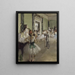 La classe de ballet - Edgar Degas — kehystetty taideteos seinällä