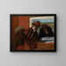 La Conversation - Edgar Degas — kehystetty taideteos seinällä