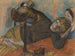 La modiste - Edgar Degas — näkymä teoksesta