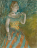 Laulaja vihreässä - Edgar Degas — näkymä teoksesta