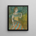 Laulaja vihreässä - Edgar Degas — kehystetty taideteos seinällä