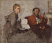 Viulisti ja nuori nainen - Edgar Degas — näkymä teoksesta