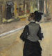 Nainen takaa, vierailu museossa - Edgar Degas — näkymä teoksesta