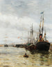 Bateaux au port - Edmond-Marie Petitjean — näkymä teoksesta