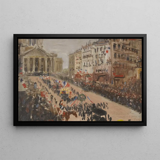Edmond Lachenal - Les funrailles de Victor Hugo le cortge rue Soufflot.webp