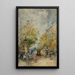 Edmond Morin - Un coin des boulevards.webp