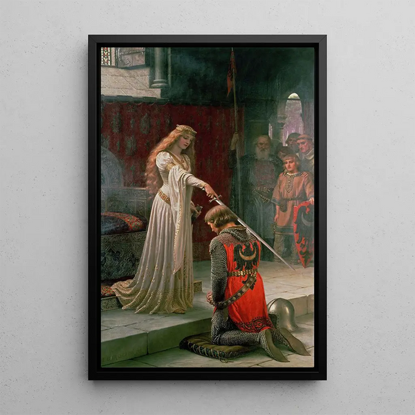 Maalauksen jäljennös L'Accolade - Edmund Blair Leighton