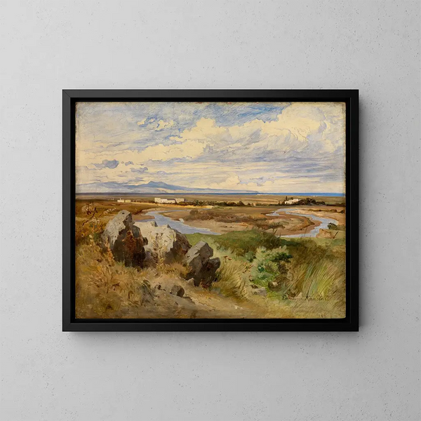 Näkymä Campo d'Annibale Cannesissa - Edmund Kanoldt — kehystetty taideteos seinällä