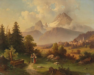 Watzmannin näkymä - Edmund Mahlknecht — näkymä teoksesta