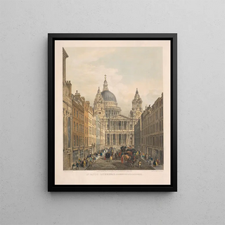 Edmund Walker - St Pauls Cathedral looking up Ludgate Hill.webp
