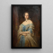Maalauksen jäljennös Elisabeth de Flavigny'n, La Grangen marquise'n, muotokuva - Édouard Dubufe