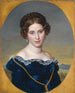 Portrait d'une dame sur fond de paysage - Eduard Friedrich Leybold — näkymä teoksesta