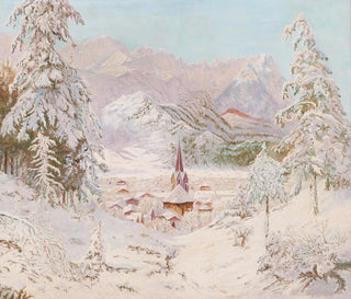 Eduard Kasparides - Blick auf GarmischPartenkirchen.webp