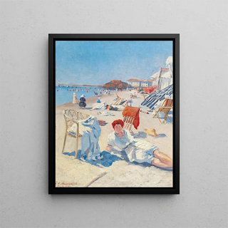 Eduard Otto Braunthal - On the beach at Grado.webp