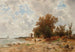 Rivestä Danube-joen rannalla Praterissa - Eduard Peithner von Lichtenfels — näkymä teoksesta