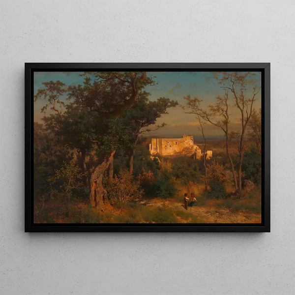 Eduard Peithner von Lichtenfels - Schloss Liechtenstein vor der Restaurierung.webp